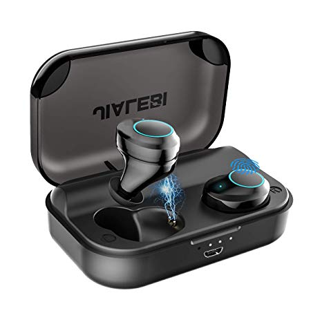 Wireless Earbuds,JIALEBI Bluetooth Headphones 96H Cycle Play Time IPX7 Waterproof, 3000mAh Bluetooth 5.0 Auto Pairing Wireless Earphones Bluetooth Headset with Charging Case and Various Ear Buds