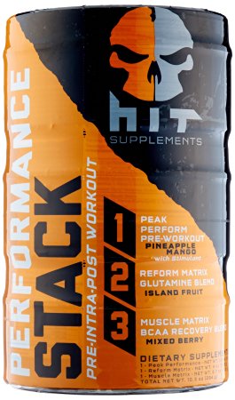 HIT Supplements, Performance Stack, All in One Pre Intra and Post Workout Supplement