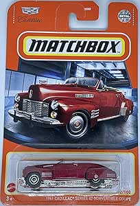 Matchbox 2022- 1941 Cadillac Series 62 Convertible Coupe [red] 62/100