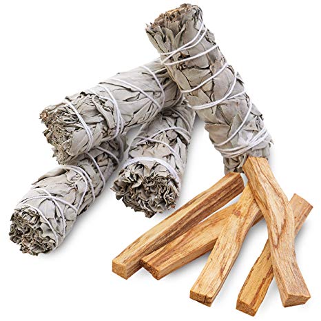 JL Local Smudging kit Refill - Sage & Palo Santo - Smudge, Spiritual Cleansing, Purifying, Home & Office