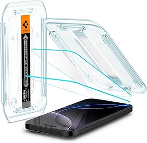 Spigen Glas.tR EZ Fit Tempered Glass Screen Protector for iPhone 16 Pro - 2 Pack