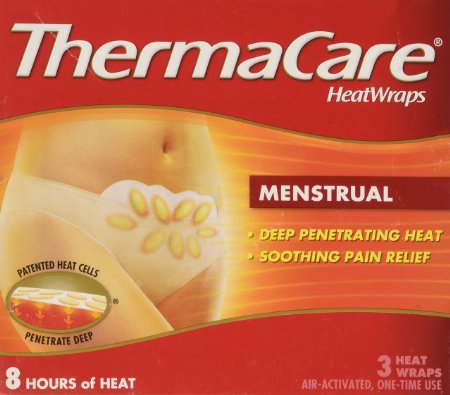 ThermaCare therapeutic heat wraps, menstrual cramp relief - 3 each