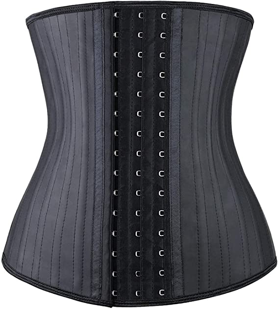 YIANNA Waist Trainer for Women Underbust Latex Sport Girdle Corsets Cincher Hourglass Body Shaper