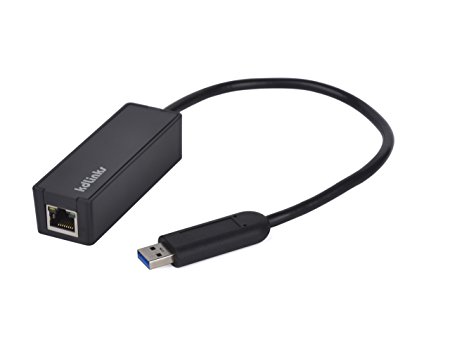KDLINKS Super Speed USB 3.0 to 10/100/1000M Gigabit Ethernet LAN Network Adapter - 2015 New Model with Better Technology/Chipset