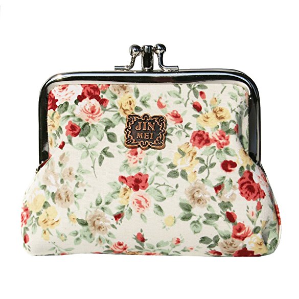 Cute Classic Floral Exquisite Buckle Coin Purse