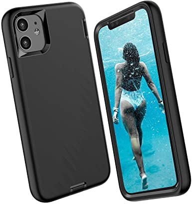 ORIbox Exalted Series, Liquid Silicone iPhone 11 Case, Soft-Touch Finish of The Liquid Silicone Exterior Feels, No Regret Case for iPhone 11 for Women & Men, Black