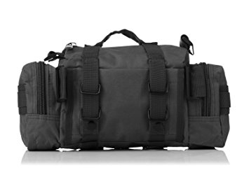 Team Pistol molle pouch Tactical Waist Bag Deployment Bag Versatile Tactical Waist Pack Hand Carry Camping Military Style Rucksack Camera Bag