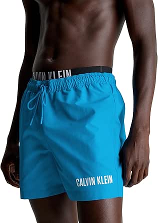 Calvin Klein Men Swim Trunks Medium Double Mid-Length