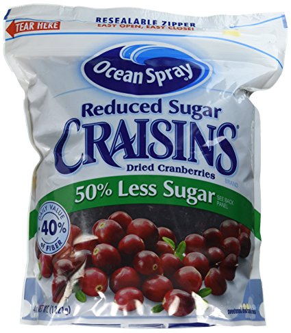 Ocean Spray Reduced Sugar Craisins Dried Cranberries 43 Ounce