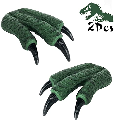 KELIWOW Dinosaur Claws Toys, Rubber Dino Claw Velociraptor Claws Hand Puppet for Kids Adults Cosplay Gloves