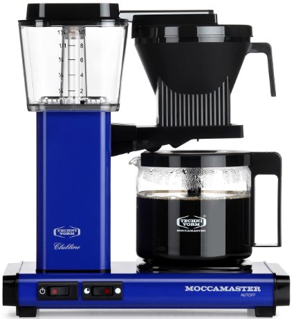 Moccamaster KBG 741 10-Cup Coffee Brewer with Glass Carafe, Royal Blue
