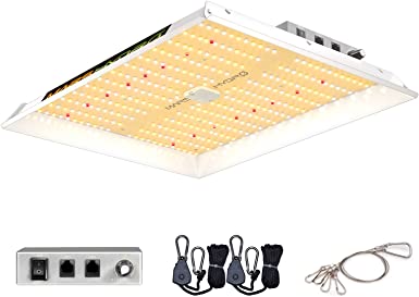 2022 Upgraded MARS HYDRO TS 1000W Led Grow Light 3x3ft Daisy Chain Dimmable Full Spectrum LED Growing Lights for Indoor Plants Greenhouse Veg Bloom Light Hydroponic Growing Lamps Actual Power 150Watt