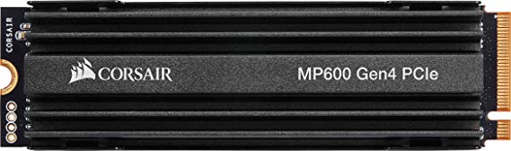 Corsair MP600 Force Series, 1 TB High-speed Gen 4 PCIe x4, NVMe M.2 SSD (Sequential Read Speeds of Up to 4,950 MB/s and Write Speeds of Up to 4,250 MB/s)
