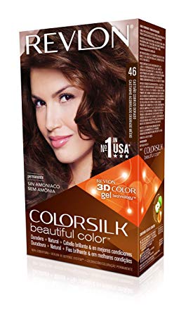 Revlon Colorsilk Beautiful Color, Medium Golden Chestnut Brown, 1 Count