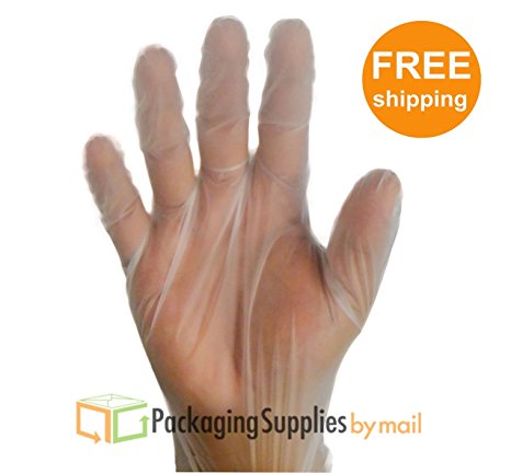 Food Service Powder Free Vinal Gloves 1000 Per Case, Industrial Grade Size: Medium (Non Latex Nitrile Vinyl)