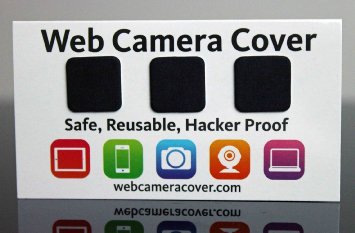 WebCam Cover Solid Black 3 Pack