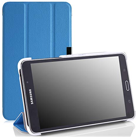 MoKo Samsung Galaxy Tab 4 7.0 Case - Slim Lightweight Smart Cover Case Stand, BLUE (WILL NOT Fit Samsung Galaxy Tab 3 7.0)