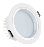 12Watt 4-inch Dimmable Retrofit LED Recessed Lighting Fixture - LED Ceiling Light 90W Halogen Equivalent Frosted Glass Bright White Shell Remodel Can Light Recessed LED Downlight Warm White