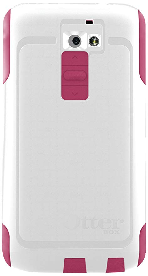 OtterBox Commuter Series Case for LG G2 - Retail Packaging - White/Pink (Not compatible with the LG G2 Verizon) (Discontinued by Manufacturer)