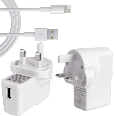 iPad Mini Fast Charger 21 and High Quality Light Weight USB Mains Charger Includes USB 20 cable for the iPad Mini and your other devices with the lightning connector CE certified