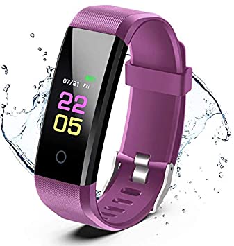 Fitness Trackers- Activity Tracker Watch with Heart Rate Blood Pressure Monitor, Waterproof Watch with Sleep Monitor, Calorie Step Counter Watch for kids Women Men Compatible Android iPhone Smartphone