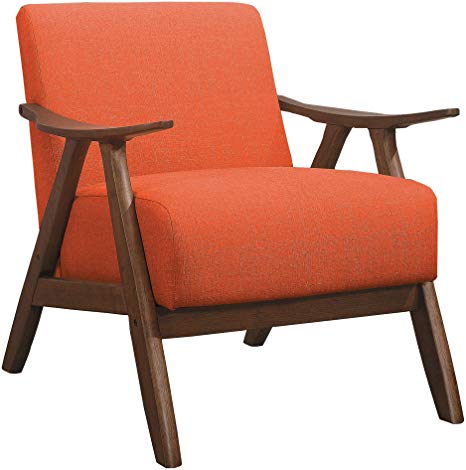 Lexicon Elle Fabric Accent Chair, Orange