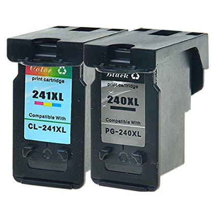SuperInk Compatible PG-240XL Black & CL-241XL Color Inkjet (5206B001) - 2 Pack