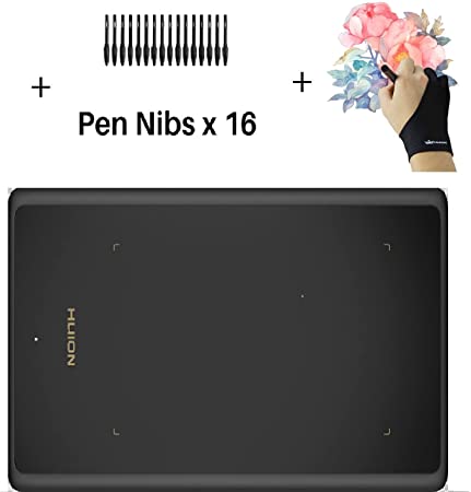 HUION H420X Graphic Tablet and Drawing Glove