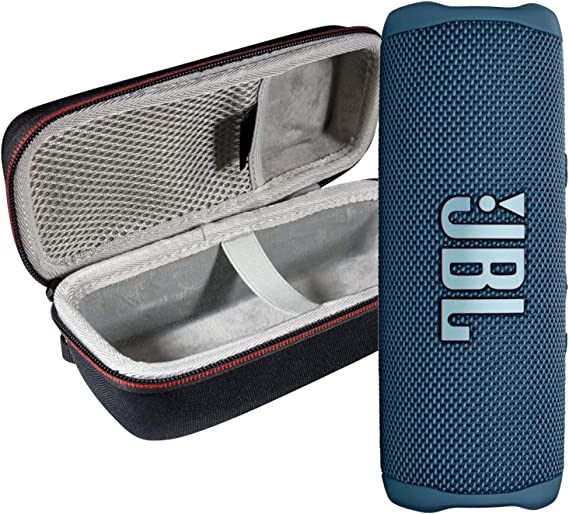 JBL Flip 6 Waterproof Portable Wireless Bluetooth Speaker Bundle with Hardshell Protective Case (Blue)