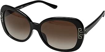 Tory Burch TY7133U Sunglasses 170913-57 - Women's, Black Frame, Brown Gradient TY7133U-170913-57