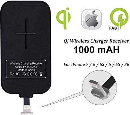 Nillkin Qi Wireless Charger Receiver, Ultra Thin Magic Tag Wireless Charging Receiver Patch Module Chip Compatible with iPhone 7/6/6s/5/5s/se