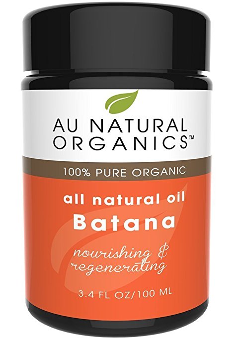 Au Natural Premium Organics Batana Oil 3.4oz / 100ml - Revitalizing Hair Care Natural Oil - Face &Body Skin Moisturizer - Thickens Hair & Repairs Split Ends