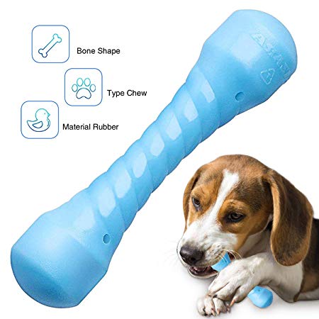 ucho Dog Chew Toys for Aggressive Chewers, Indestructible Tough Rubber Dog Bone Chew Toys for Medium and Large Chewers Perfects for Training & Cleaning Teeth