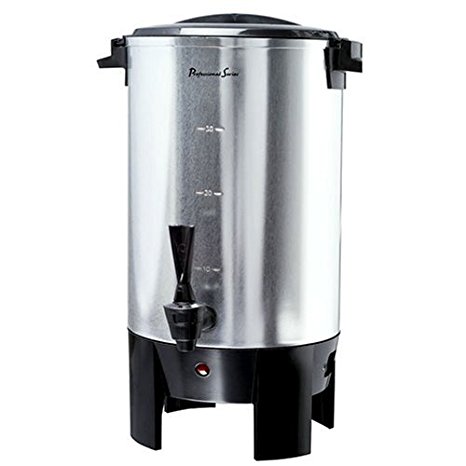 Continental Electric CP43699 30-Cup Stainless Steel Single Coffee Wall Urn, Silver