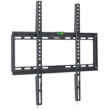 VonHaus 32-55" Fixed TV Wall Mount Bracket with Ultra Slim Design for LED, LCD, 3D, Curved, Plasma, Flat Screen Televisions - Super Strong 35kg Weight Capacity