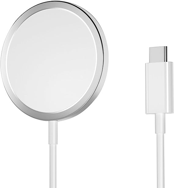 Apple MagSafe Charger - APPLE MFi Certified Wireless Charger with Fast Charging Capability,Type C Wall Charger Pad Compatible with iPhone 14/13/12/AirPods Pro 2and Android Phone - Lightweight and Thin