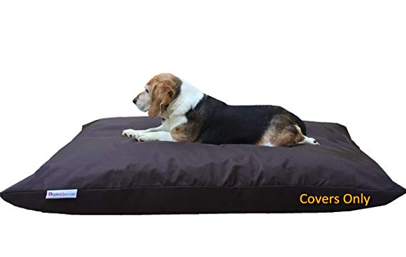 Dogbed4less DIY Do It Yourself Pet Pillow 2 Covers: Pet Bed Duvet Zipper External Cover   Waterproof Liner Internal Case in Medium or Large for Dog and Cat - Covers only