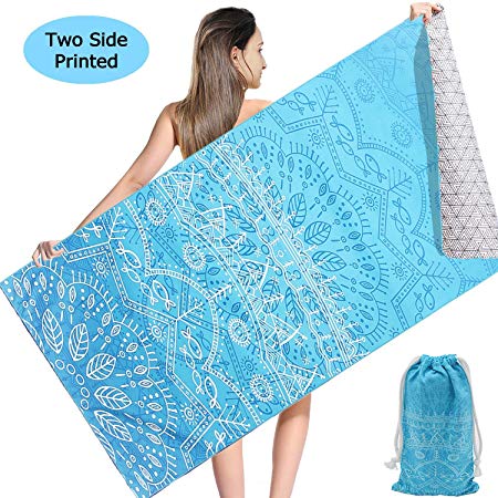 NovForth Sand Free Towel Beach Blanket, Microfiber Pool Towels Outdoors, Lightweight Compact Beach Accessories for Women