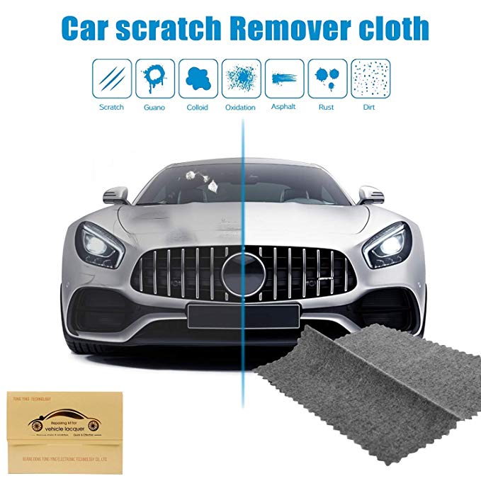 Automotive Scratch Remover Cloth, Multipurpose Car Paint Scratch Repair, Car Scuffs Remover-Nanotechnology Repairing Car Surface Scratches, Polishing & Strong Decontamination Clean Tool for Car Beauty