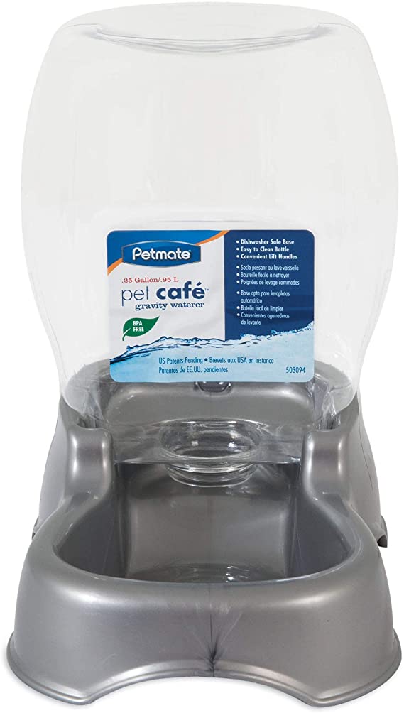 Petmate Pet Cafe Waterer Cat and Dog Water Dispenser 4 Sizes