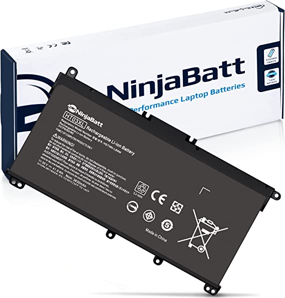 NinjaBatt HT03XL L11119-855 Laptop Battery for HP Pavilion 14-CE 14-CF 15-DB 15-CS 15-DA 15-DW 17-by 17-CA Series, 14M-DH0003DX 14M-DH1003DX 15T-DA000 15T-CS200 15-CW1XXX 15T-CS300 LPD1071 15-DB0004DX