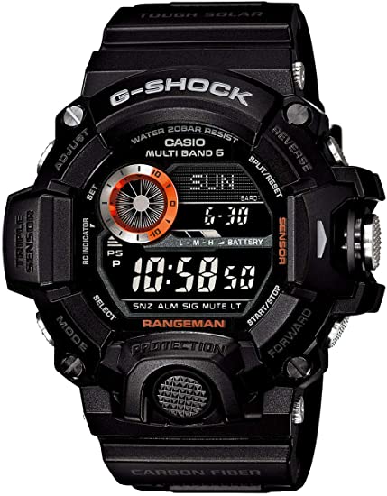 Casio G-Shock Master of G RANGEMAN Triple Sensor Ver.3 Multiband 6 Solar - Tactical Men's Watch GW-9400BJ-1JF (Japan Import)