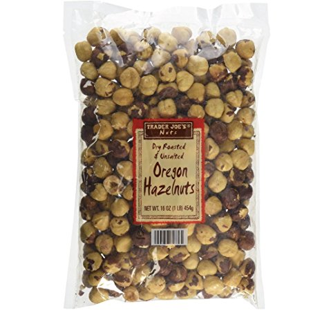 Trader Joe's Nuts Dry Roasted & Unsalted Oregon Hazelnuts - 16 oz