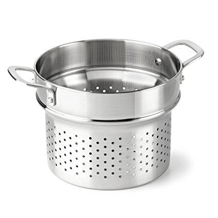 Calphalon Classic Stainless Steel Cookware, Steamer Insert, 6-quart to 8-quart