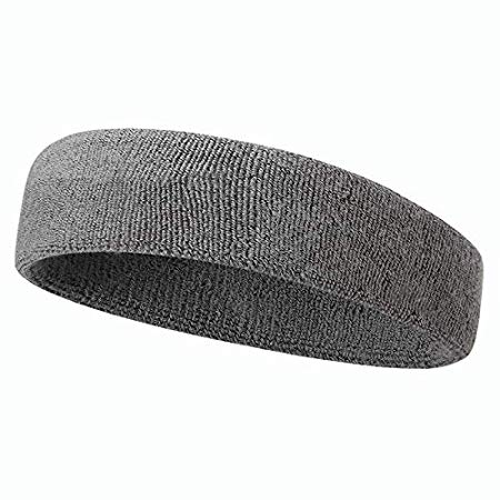BBOLIVE Sports Headband for Men and Woman - Athletic Cotton Terry Cloth Head Sweatbands for Tennis, Gym, Workout, Running, Yoga, Soccer, Basketball - High Stretch & Moisture Wicking