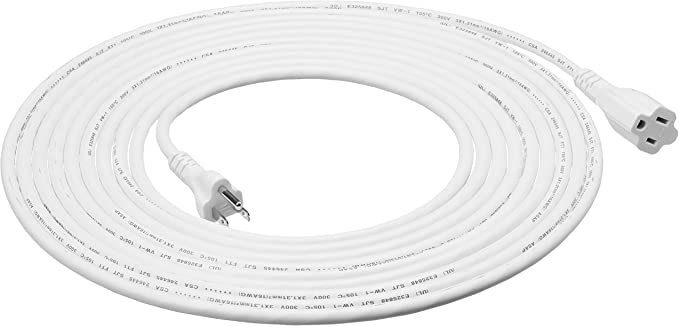 AmazonBasics Extension Cord- 25 feet US White