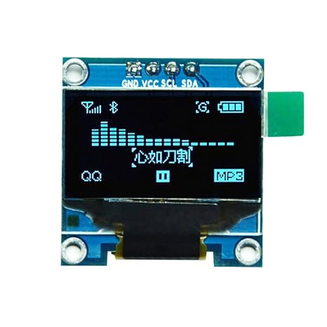 HiLetgo 0.96" SSD1306 I2C IIC SPI Serial 128X64 OLED LCD Display 4 Pin Font Color Blue