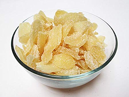 Crystallized Candied Ginger Slices, 5 pound Bulk bag