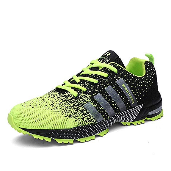 KUBUA Mens Running Shoes Trail Fashion Sneakers Tennis Sports Casual Walking Athletic Fitness Indoor and Outdoor Shoes for Women.