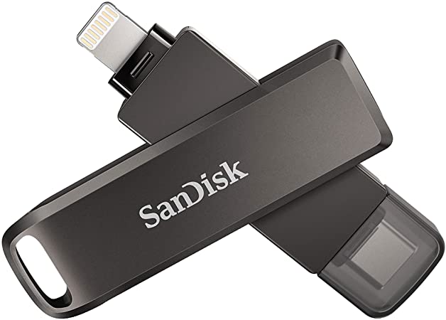 SanDisk 128GB iXpand Flash Drive Luxe for iPhone and USB Type-C Devices - SDIX70N-128G-GN6NE